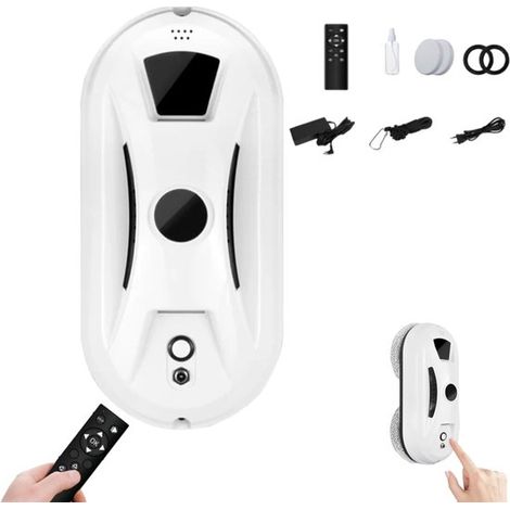 Detergente per doccia e finestre, robot automatico intelligente per la pulizia delle finestre - rilevamento dei bordi, sistema di spruzzo intelligente e senza aloni - lucidatura senza aloni, detergent (1/5)