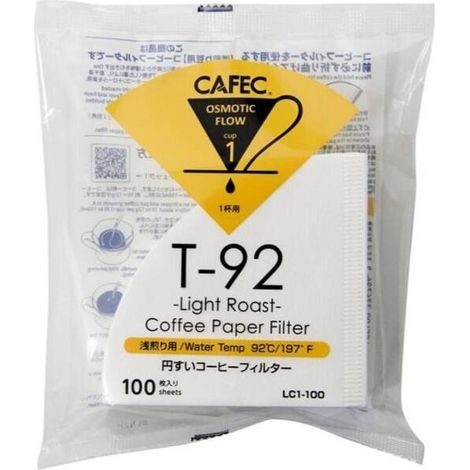Filtro Cafec - TH1/T92 tazza bianca1 100 pezzi. LC1-100W