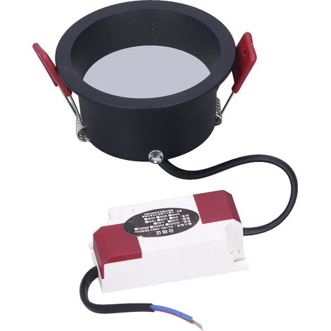 Tief eingelassener, blendfreier LED-Strahler aus Aluminium, schmale Seitenabschlüsse, 6000K, AC180-265V, Einbauleuchte. (1/5)