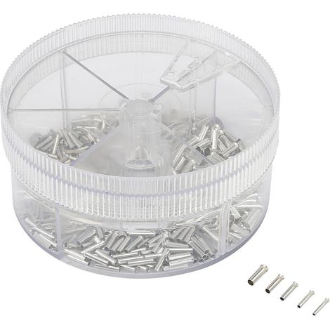 Assortiment d'embouts simples TRU COMPONENTS EN500NS 739773 métal 500 pc(s) (1/2)