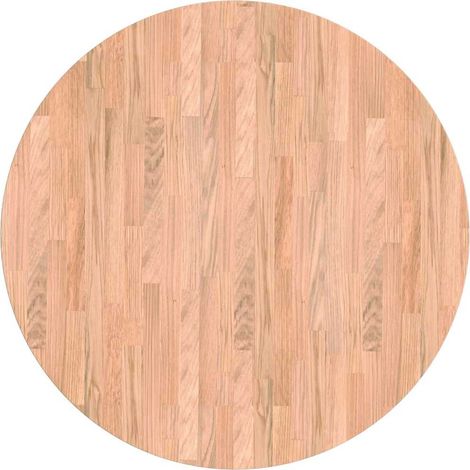 Dessus de table，Plateau de table，Dessus de bureau Marron clair Ø 70 x 4 cm Chêne massif CFW23067 (1/5)