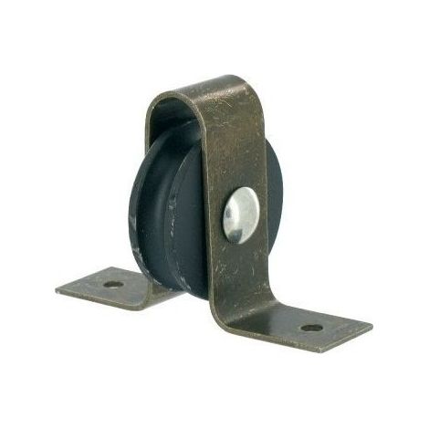 Poulie à chappe 40 mm – Fonte – Charge maximale 500 kg – Pour chantiers humides et espaces confinés (1/2)