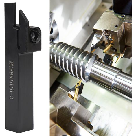 Porte-outil de tournage MGEHR1616-3 haute résistance à la traction pour tours CNC, finition avec clé hexagonale (1/5)