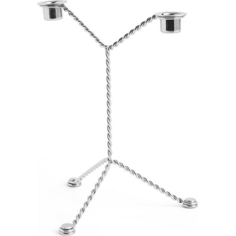 Candelabro Wire verde y espejo diseño elegante