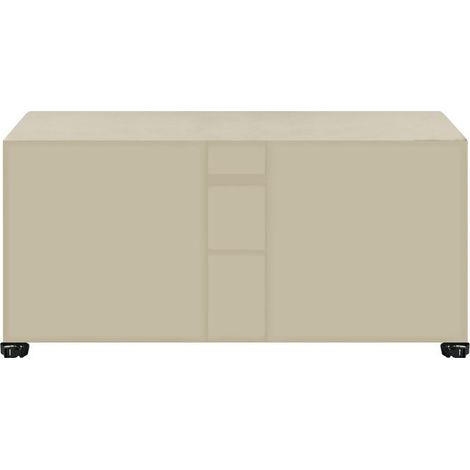 Housse Salon de Jardin Rectangulaire 878777cm,Housse de Protection pour Meubles Jardin, 420D Tissu Oxford RéSistant à La Vent Pluie UV DéChirure(Beige) (1/5)