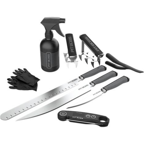 Kit Accessoires Barbecue Complet 18 Ustensiles BBQ - Découpe, Effilochage, Haute qualité PIT BOSS (1/5)