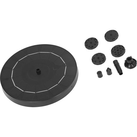 Fontaine solaire flottante 7V 2,5W avec pompe à eau solaire pour piscine, parc aquatique et jardin privé (1/5)