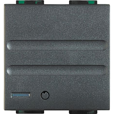 Interface Radio Livinglight pour gestion température MyHOME BUS anthracite BTICINO L4577