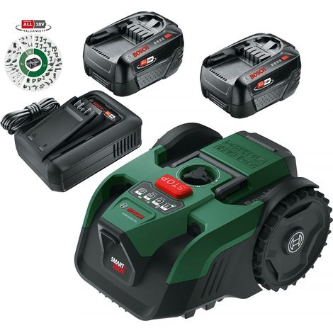 Bosch VISIMOW Robotic Lawnmower VISIMOW18V-200 Lawn Mower 1x 5.0 1x 4.0 Battery