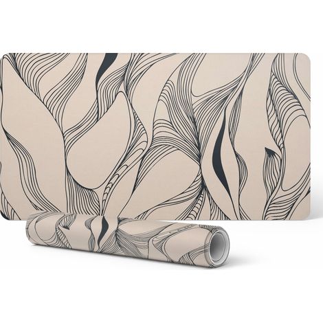 Protector universal para mesas y encimeras, dise帽o de l铆neas abstractas, 90 x 45 cm.