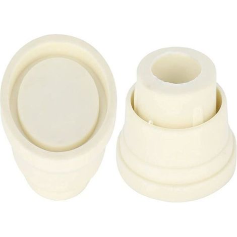 Rubber bumpers for pool ladders, set of two, white.