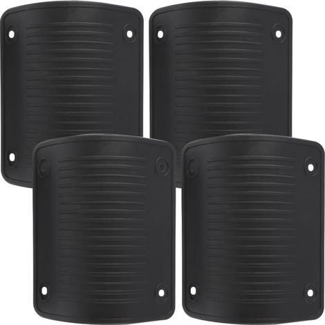 Protecteur d'angle de Valise en Plastique Noir Anti-Collision, 4 Pièces pour Renforcement des Coins de Bagages Lors Déplacements (1/4)