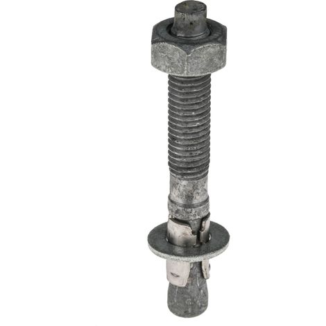 Boulon d'ancrage RS PRO, en Acier au carbone M10, 10mm x 80mm ( Prix pour Sachet de 10 )