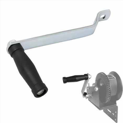 Poignée De Treuil - 1 Pièce - Acier Galvanisé - Antidérapante - Pour Remorque Bateau - 19 Cm (1/5)