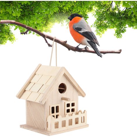 Dekoratives Vogelhaus aus Holz für den Außenbereich – Hängender Nistkasten (1/5)