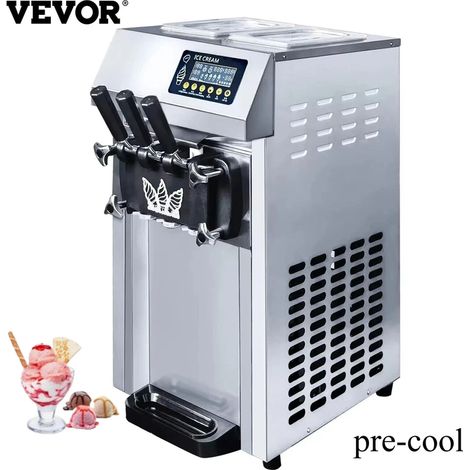 Macchina del gelato pre-raffreddato, Soft Serve Machine 3 Gusti A126 Commerciale (1/5)