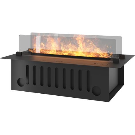 Caminetto a Vapore Acqueo da Incasso Invapo Insert 700 - Fiamma Multicolore, Effetto 3D e Controllo App, Serbatoio 1.2l - 70cm Autorefill
