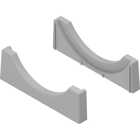 Extrémités de range assiettes - Matériau : PVC - Décor : Gris - Hauteur : 85 mm - Profondeur : 270 mm - Largeur : 25 mm - MENAGE&CONFORT