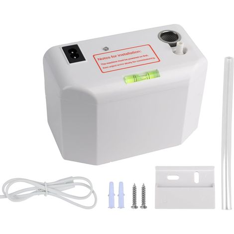 Pompe de Relevage Climatisation, Pompe à Condensats 24L/H avec Alarme de Débordement , Pompe à Condensats Automatique Silencieuse, avec Tuyau 5m/Réservoir 200 Ml pour Climatiseurs 8KW (1/5)