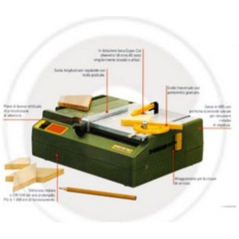 Scie circulaire de table Proxxon 27006 220 mini KS230 pour bois, mA tal, fer