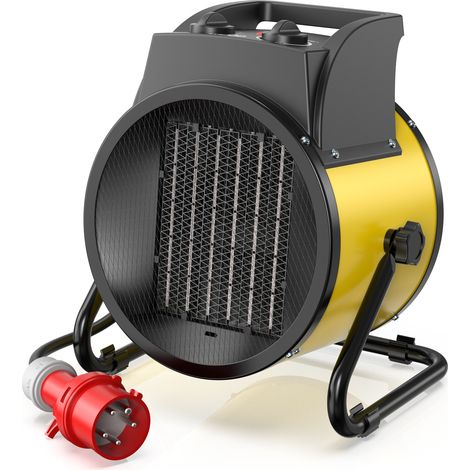 DAHTEC Heater 5000W Yellow - Energy Class A - Power & Efficiency - Angle Diffusion - For Large Workshops. (1/5)