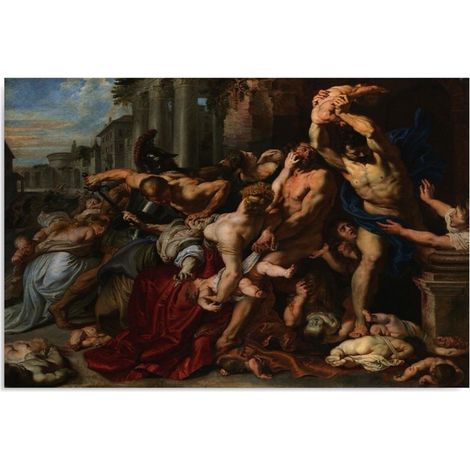 Tableau sur toile REPRODUCTION Massacre des Innocents - Rubens 60x40 (1/5)