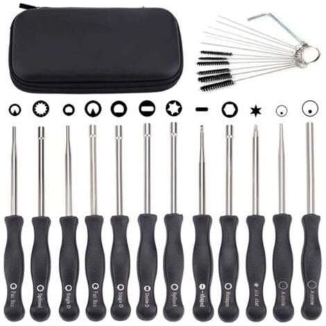Lot de 12 outils de réglage de carburateur avec scredrivers acircle pour petit moteur 2 temps pour Husqvarna pour STHIL pour tronçonneuse ECHO (1/4)
