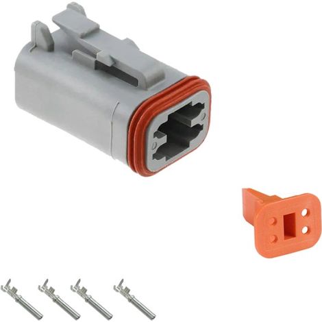 Kit Connettore Serie DT Maschio 4 Vie
