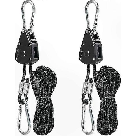 Hochleistungs-Spanngurte mit Haken, verstellbares Seilzugsystem, 2er-Set (2,4 m) (1/5)