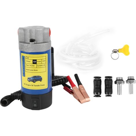 Pompe de transfert d'huile 12V 1-4L/min 100W extracteur de fluide pour vidange voiture moto bateau (1/5)