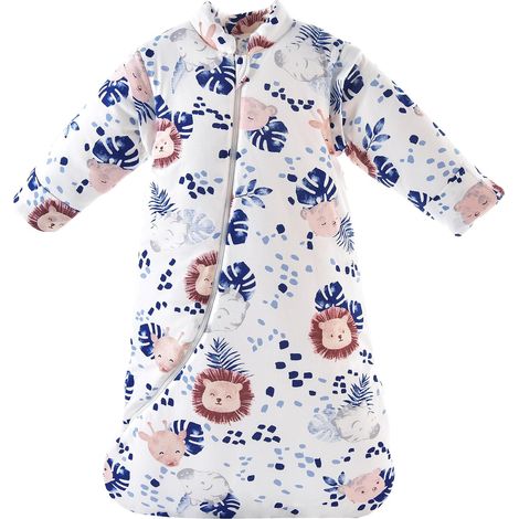 Gigoteuse d'hiver, tog 3,5, pour toutes les saisons, garçons et filles, pour nouveau-né, motif de lion de la jungle/3,5 tog, taille M (75 à 90 cm) (1/5)