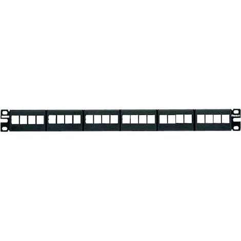 PANN.1U PER 24 RJ45U NETKEY NERO