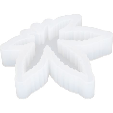 Moule en silicone pour cendrier/boîte de rangement/miroir en forme de feuille d'érable, à faire soi-même, en résine époxy cristal et miroir. Décoration à réaliser soi-même. (1/5)