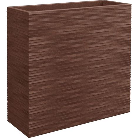 Cassetta alta rettangolare resina SEPARE' ELEGANCE cm. 79 CORTEN (1/3)