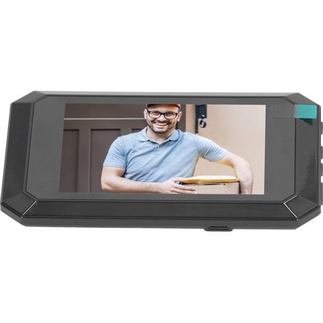 Caméra de porte numérique avec écran de 3,97 pouces (10,1 cm), 200 W, résolution HD, grand angle de 135°, vision nocturne et design intelligent (1/5)