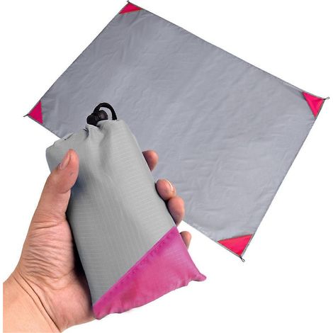 Wasserdichte Outdoor-Campingmatte, Picknickdecke, feuchtigkeitsbeständig, rosa
