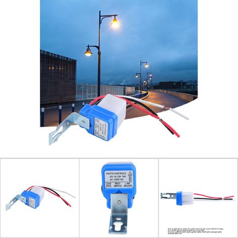 Automatischer lichtempfindlicher Schalter – 220 V Wechselstrom, 10 A Lichtsensor zur automatischen Steuerung von Garten- und Eingangsbeleuchtung (1/5)