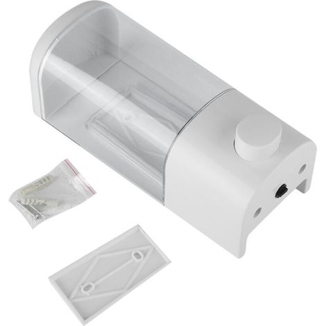 500ml Bathroom Hotel Wall Mounted Plastic Soap Liquid Shampoo Lotion Manual Dispenser