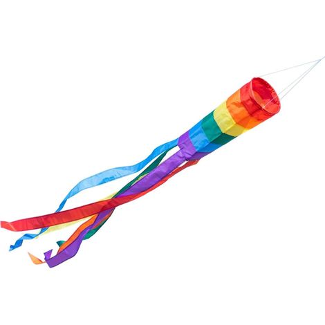 Manche À Air - 150cm - Polyester Résistant UV - Avec Émerillon À Roulement À Billes - Pour Jardin Et Terrasse - Ø16cm (1/5)