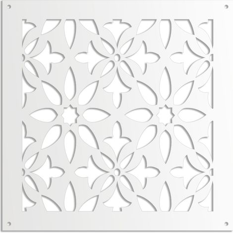 LANCERS - Pannello in PVC traforato - Parasole - Colore: bianco - Misura: 48x48 cm (1/3)