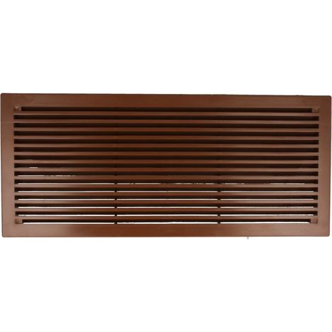 Kunststofflüftungsgitter Ausführung Nußbaum 290mm x 125mm Türlüftung Lüftung
