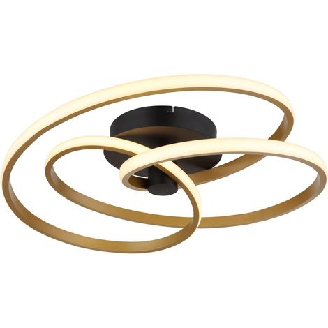 Globo - plafón - GLYXAR - bronce - metal - Ø 50cm - LED -
