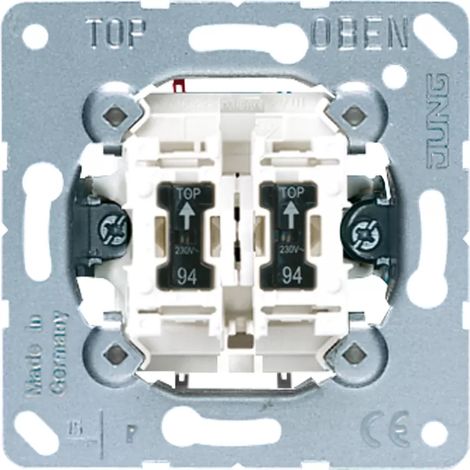 Jung Kontroll-Serienschalter UP IP20 2-fach 505 KOU 5 (1/2)