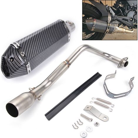 Pièces de modification pour moto : pot d'échappement, silencieux et tuyau d'échappement compatibles avec Honda Grom 125 (2013-2025) - - (1/4)