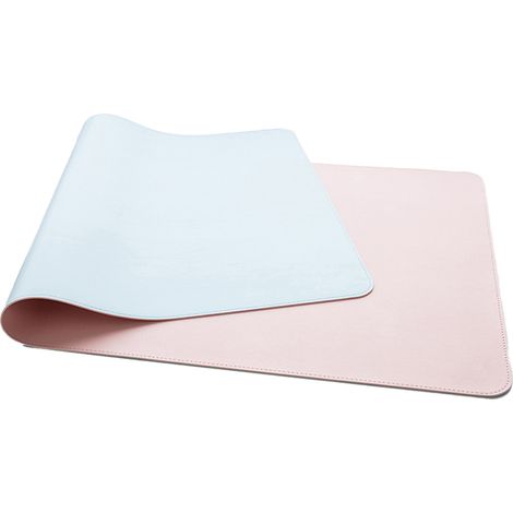 Tapis De Bureau En Cuir - 90 x 45 cm - Antidérapant Imperméable - Double Face - Pour Clavier Souris Ordinateur Portable - 1 Pièce (1/5)