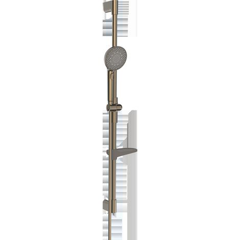 Hansa Aurelia - Set doccetta, asta saliscendi e flessibile, 3 getti, color bronzo spazzolato 4715013081