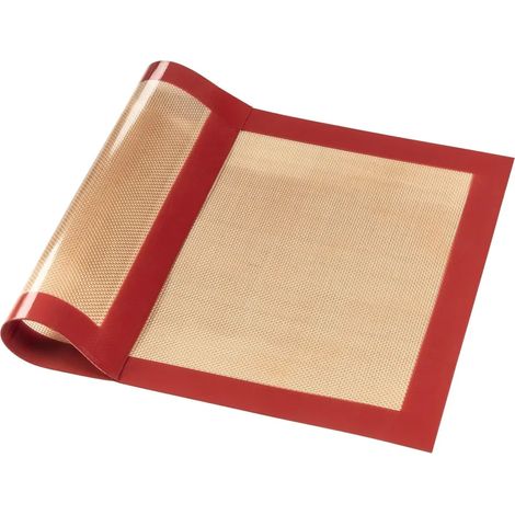 Matte Silikon-Backmatte, rechteckig, rotbraun (1/2)