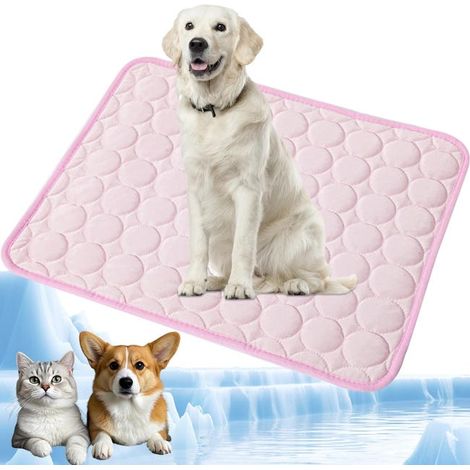 Cooling mat for dogs, pets, cats and dogs, 100 x 75 cm, pink.,It is the ideal choice for you. (1/5)