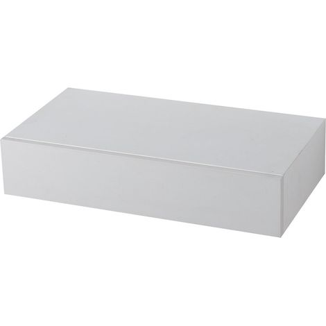 Mensole da Parete Tamburate con Cassetto Set 6 Mensole Fissaggio Nascosto per Casa e Ufficio Color Bianco