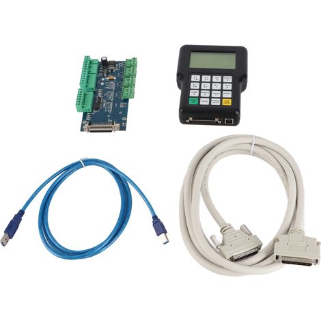 Contrôleur CNC 3 axes pour graveuse, indépendant PC avec port USB et écran LCD, supporte micro-pas élevés et mémoire 128M (1/4)